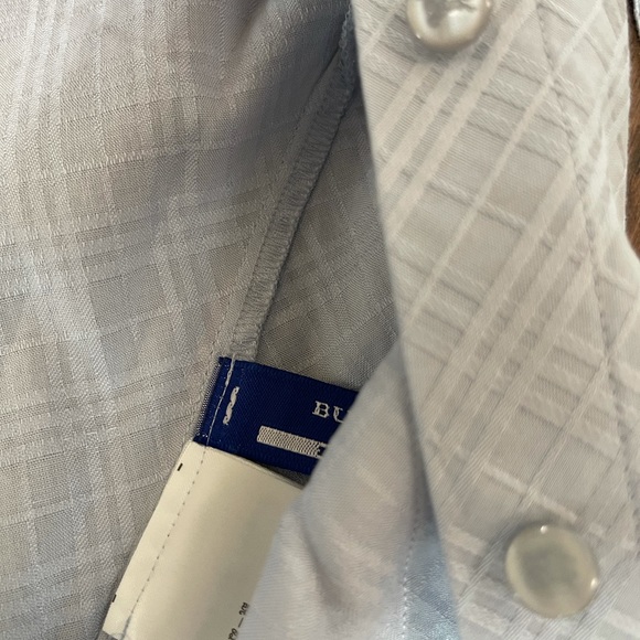 Authentic Burberry Blue Check Ruffle Top - Picture 14 of 16